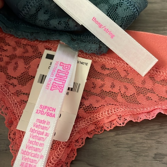 Victoria’s Secret PINK Thong/String Panty Lot of 2- S - Picture 3 of 3